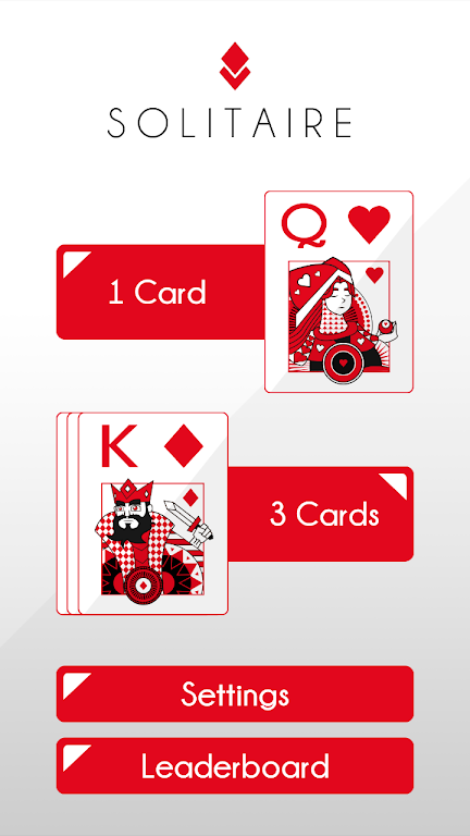 Solitaire - Klondike Redstone スクリーンショット 1