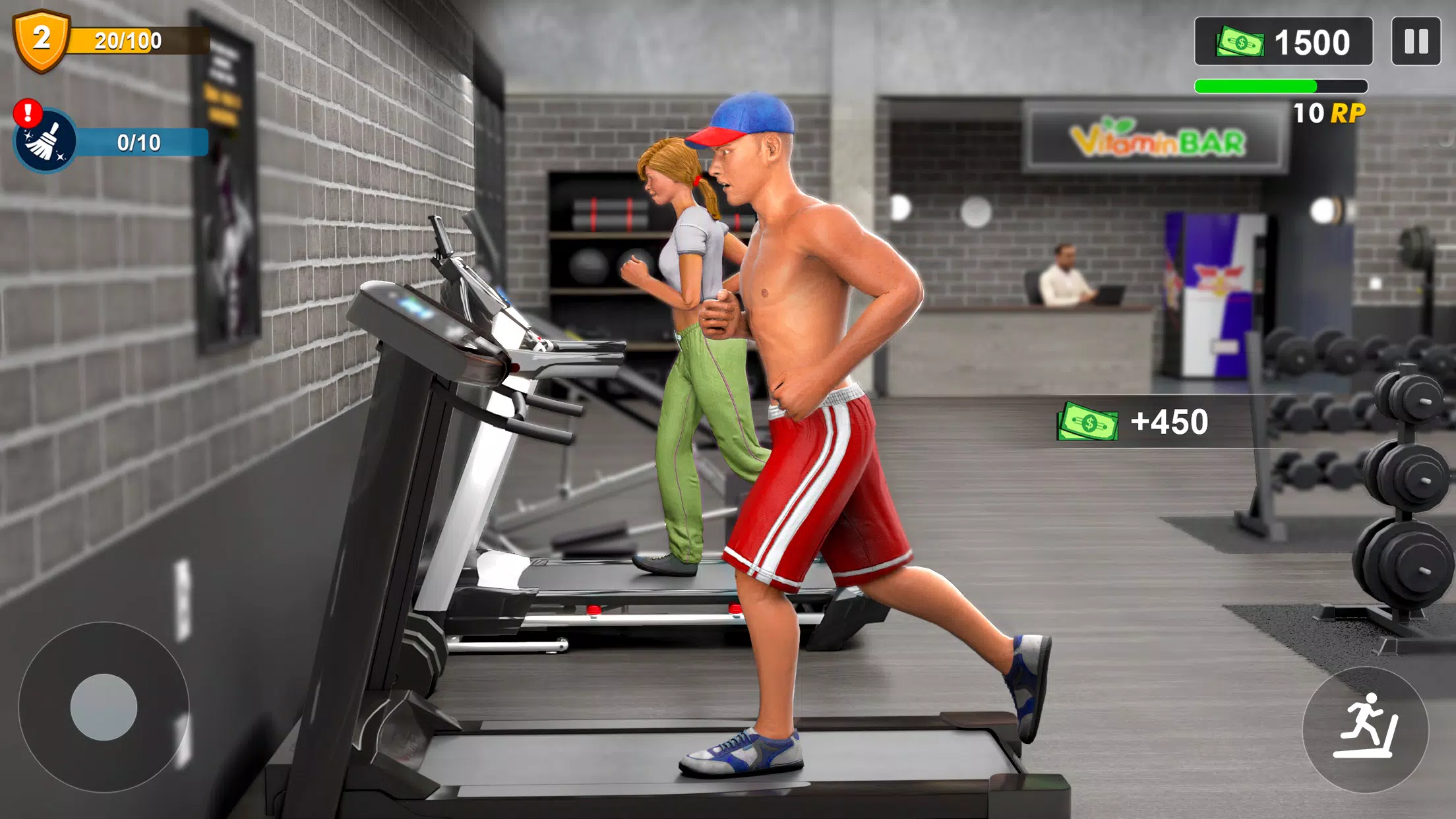 Workout Gym Simulator Game 24 ဖန်သားပြင်ဓာတ်ပုံ 3