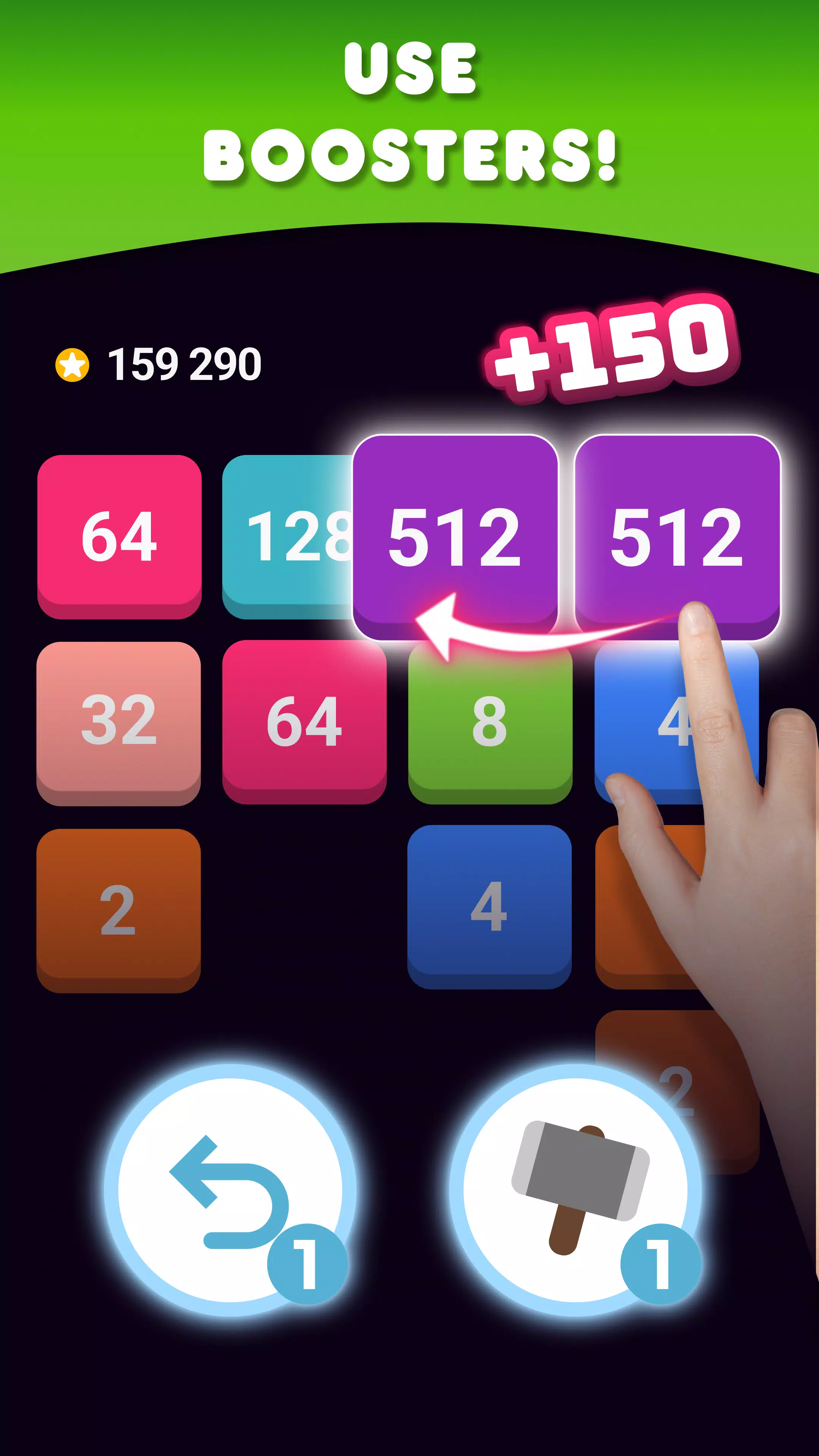 2048: Puzzle Game! Merge Block ဖန်သားပြင်ဓာတ်ပုံ 4