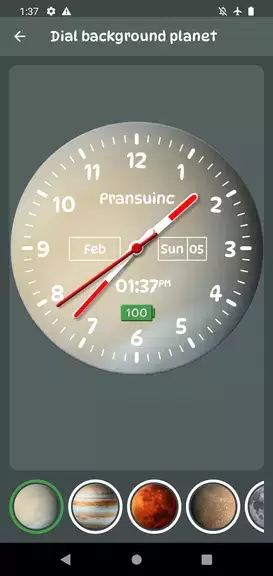 Galaxy Clock Live Wallpapers Screenshot 2
