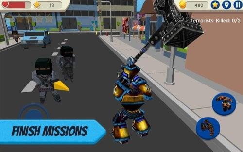 Robot Hero: City Simulator 3D স্ক্রিনশট 1