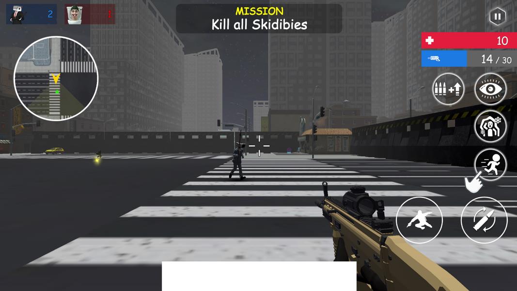 Shoot Skibd Toilet Survival.io Schermafbeelding 2