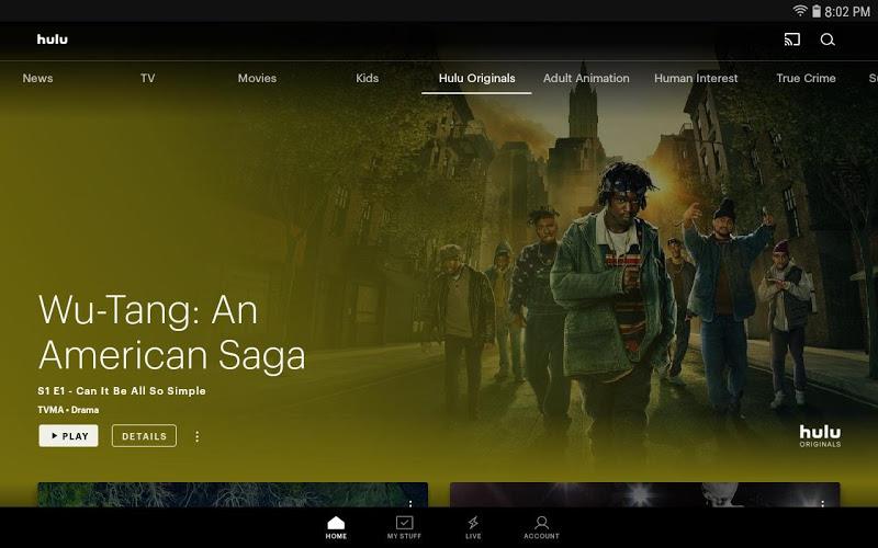 Hulu for Android TV 스크린샷 1