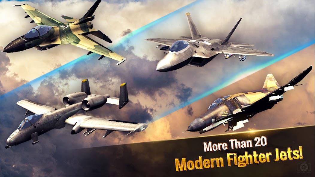 Ace Fighter: Modern Air Combat Mod Tangkapan skrin 3