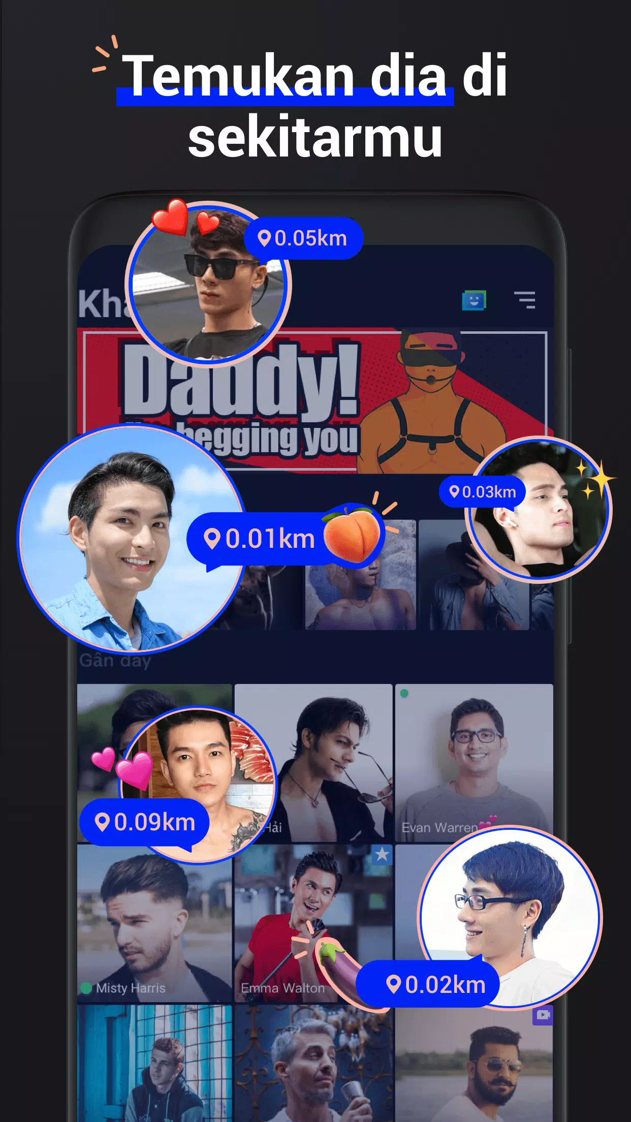 HeeSay - Blued 男性社区、直播&社交应用截图第2张