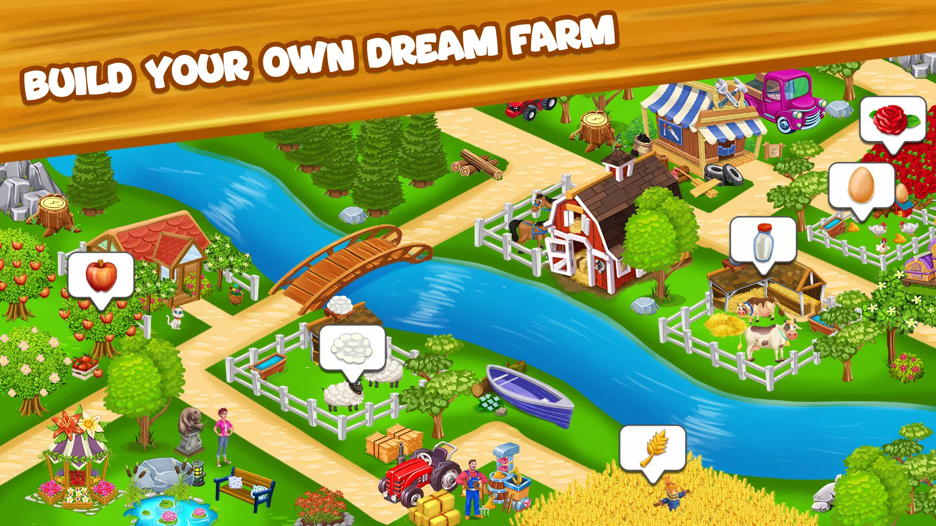 Farm Day фермер: Offline игры Скриншот 2