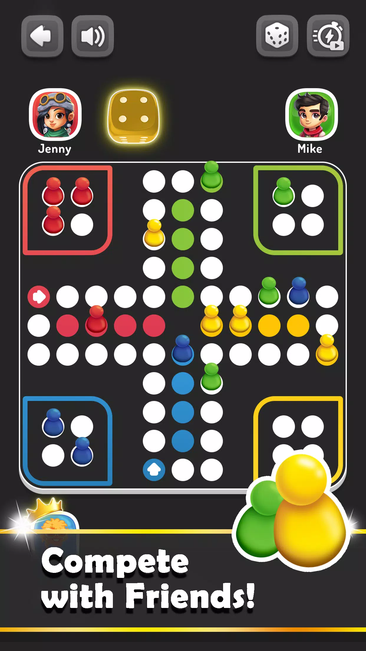 Ludo Trouble Ekran Görüntüsü 1