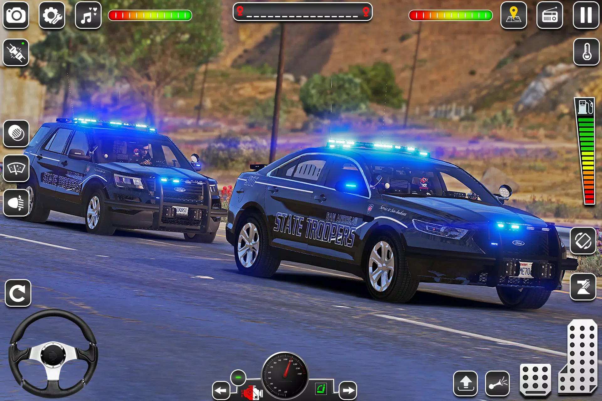 US Police Car Chase Game 3D ဖန်သားပြင်ဓာတ်ပုံ 2