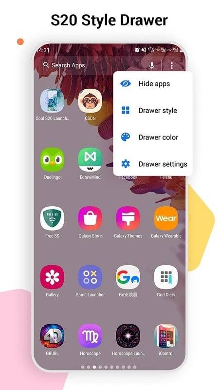 SO S20 Launcher for Galaxy S应用截图第4张