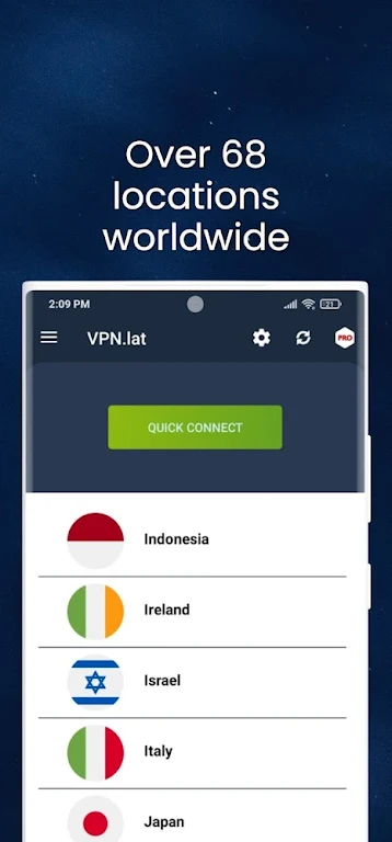 VPN lat : Unlimited Proxy Zrzut ekranu 3