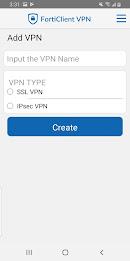 FortiClient VPN Tangkapan skrin 1