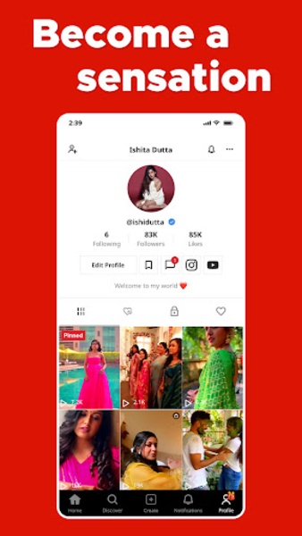 Hipi - Indian Short Video App 스크린샷 2