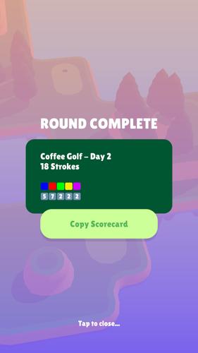 Coffee Golf Captura de pantalla 2