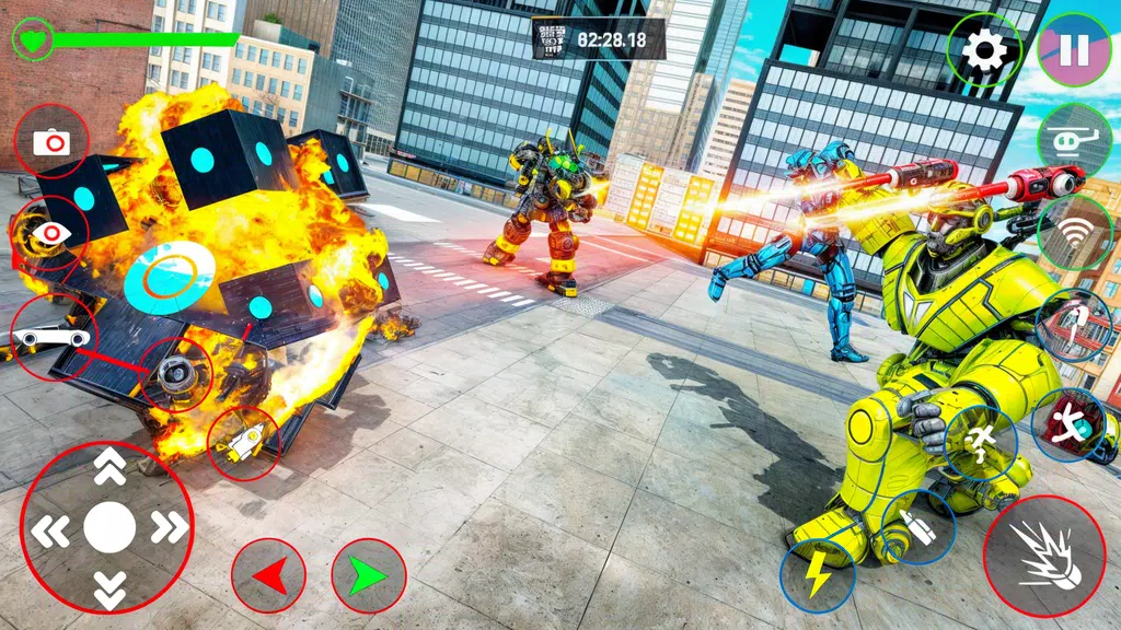 Red Ball Robot Car: Robot Game স্ক্রিনশট 2