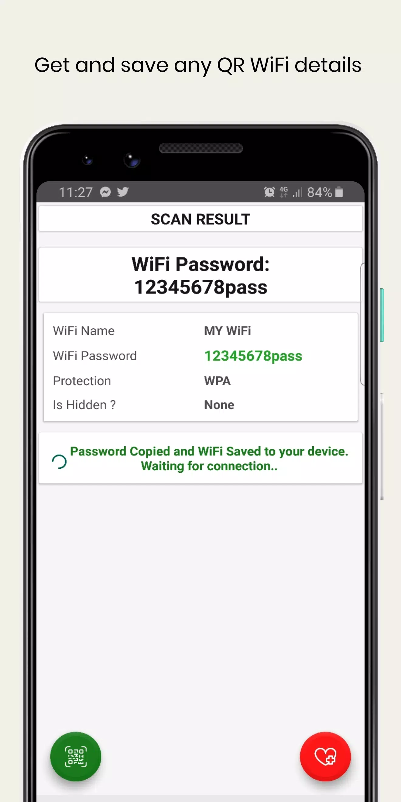 WiFi QrCode Password scanner Capture d'écran 3
