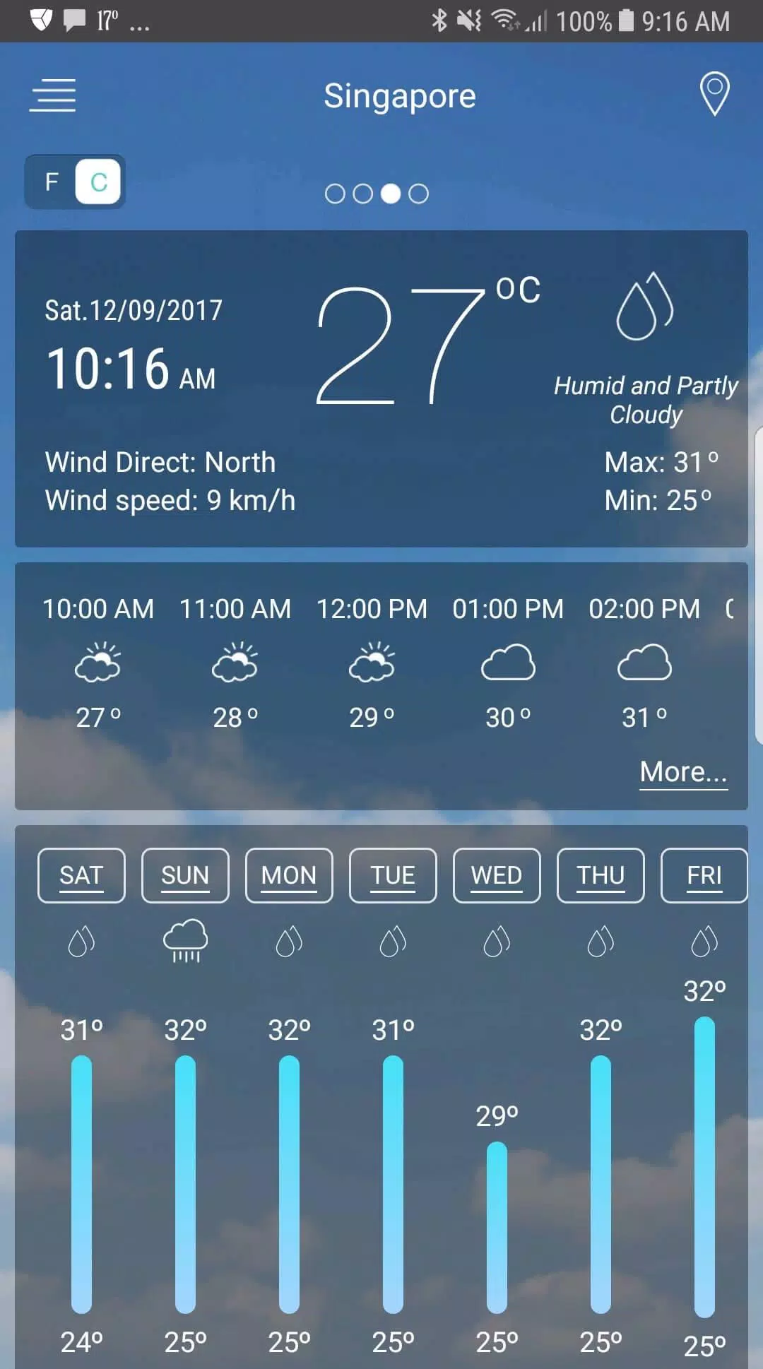 Weather app スクリーンショット 1