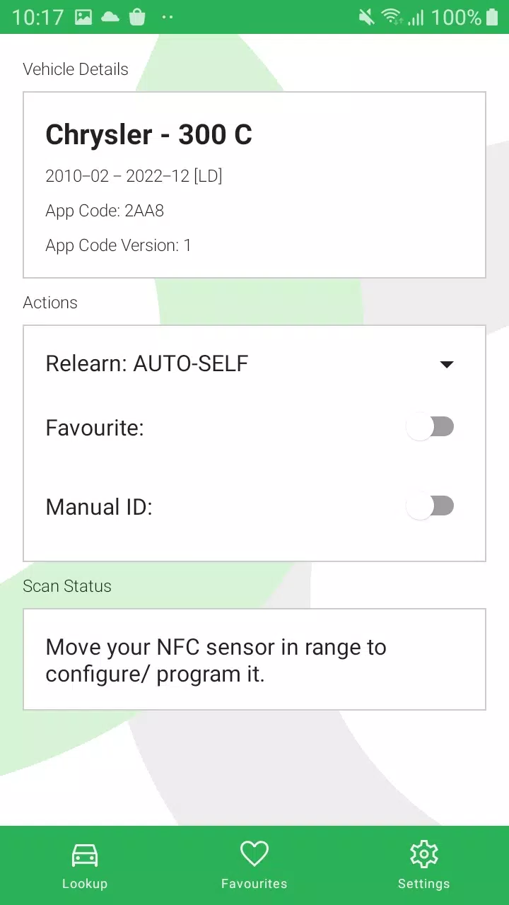 Tyresure NFC Screenshot 1