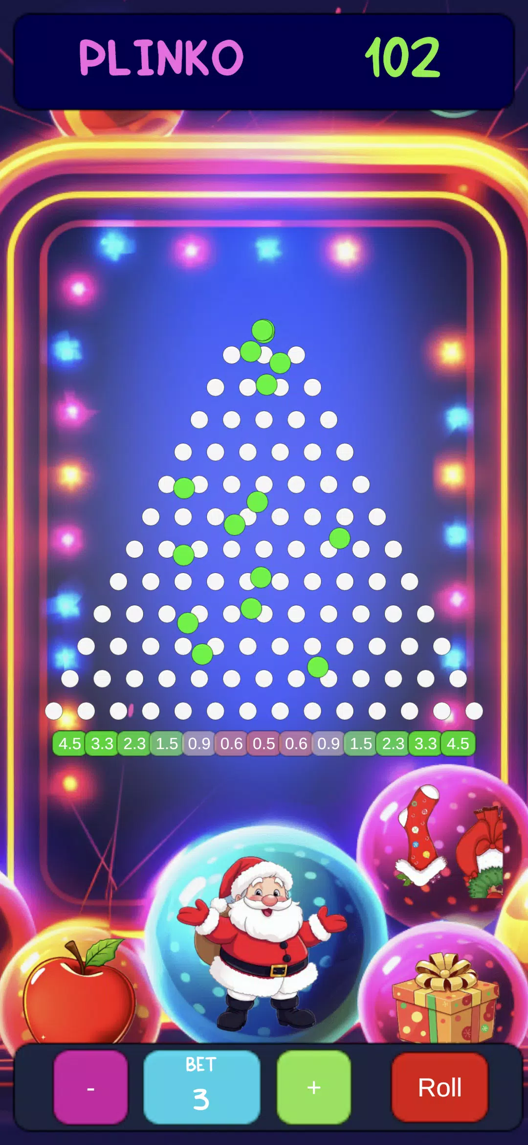 Christmas Plinko Fight Captura de pantalla 2