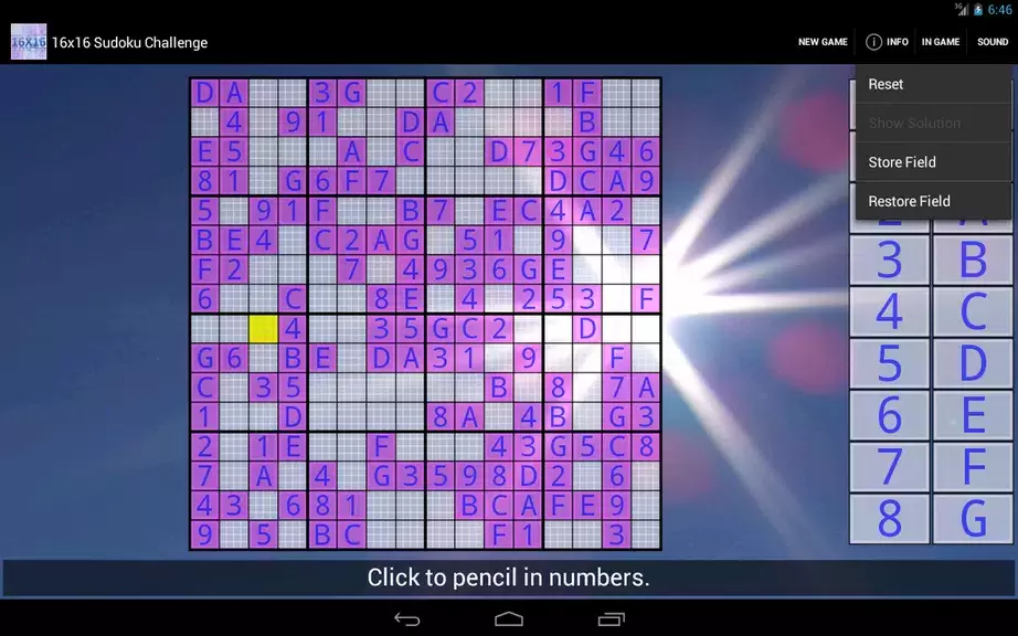 16x16 Sudoku Challenge HD ภาพหน้าจอ 4