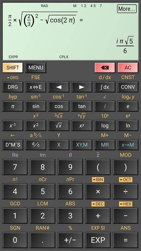 HiPER Scientific Calculator 스크린샷 2