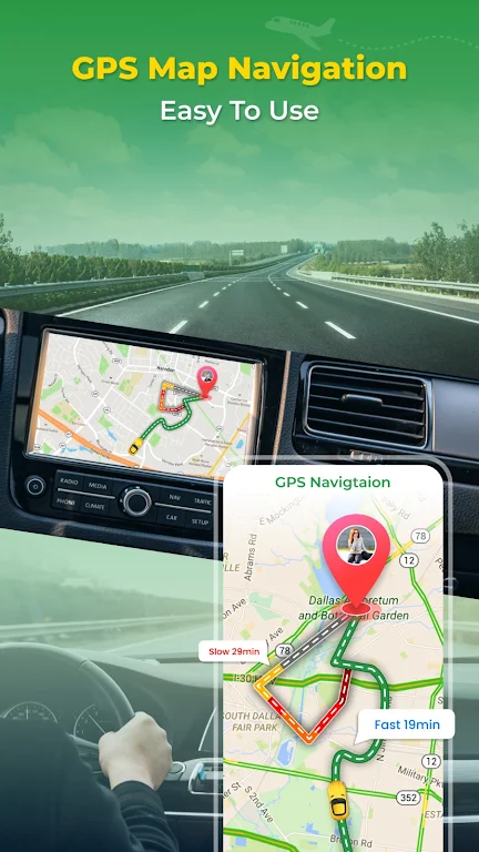 GPS Earth Map Voice Navigation 스크린샷 2