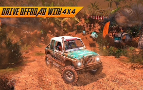 Offroad Jeep Driving Simulator Captura de pantalla 3