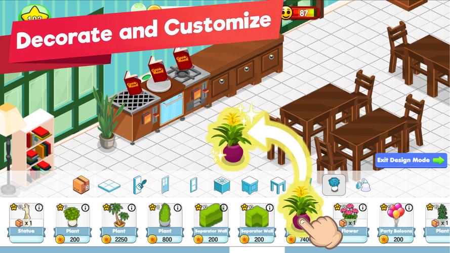 Restaurant Manager Idle Tycoon Captura de tela 2