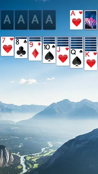 Solitaire Mountain Top Theme Скриншот 1