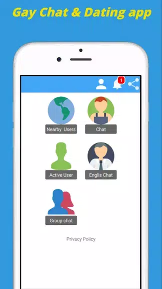 Gay Chat App & Gay Dating App應用截圖第1張