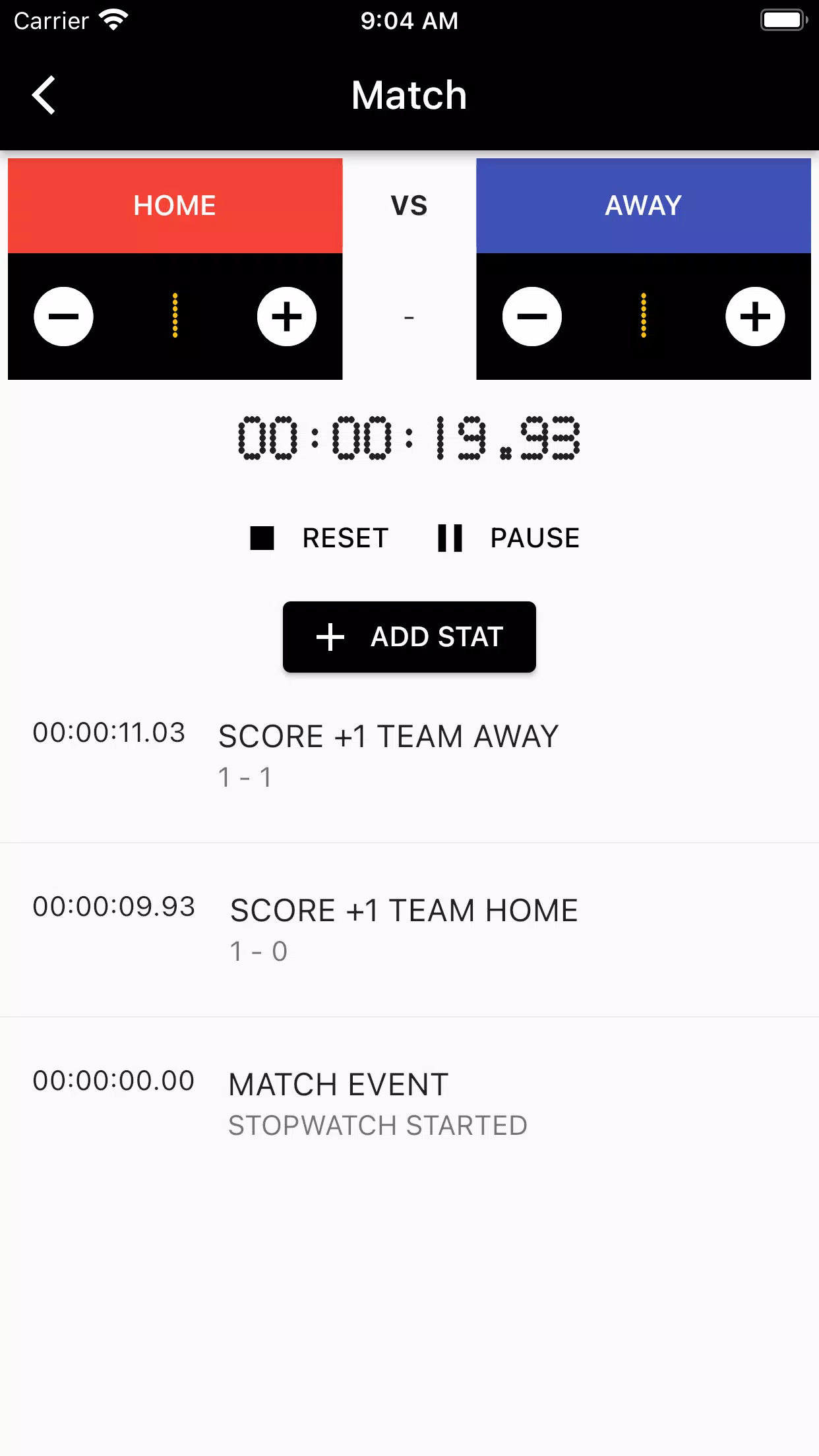 Match Scoreboard Screenshot 2