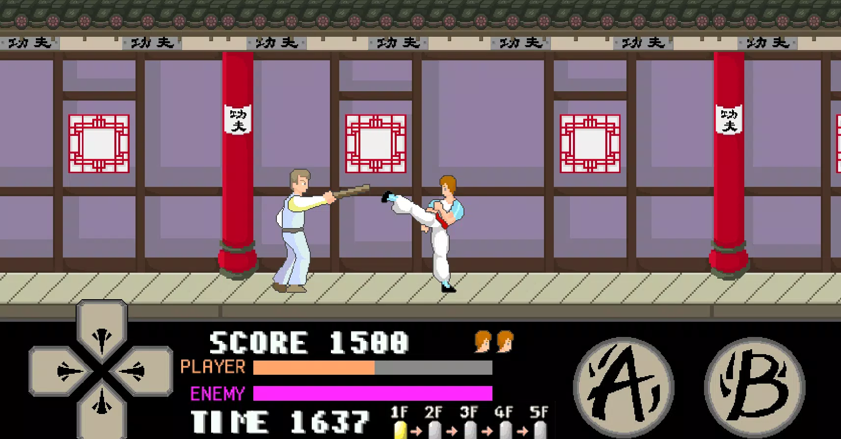 kung fu master arcade Schermafbeelding 4