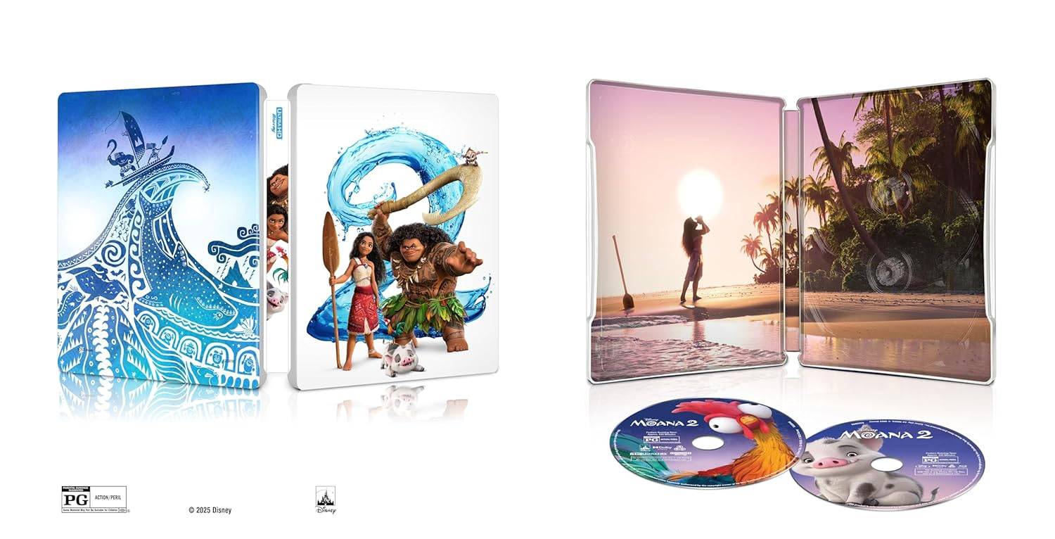 คุณสมบัติโบนัส Moana 2 4K Steelbook