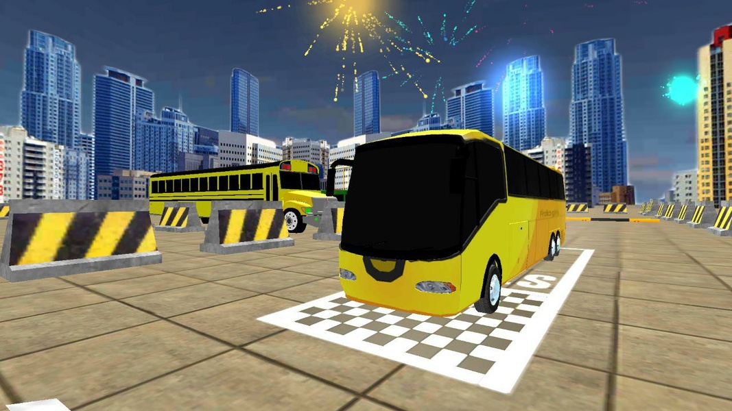 Modern Bus Drive Parking 3D Schermafbeelding 2