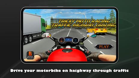 Tricky Moto Highway Driving Ảnh chụp màn hình 1