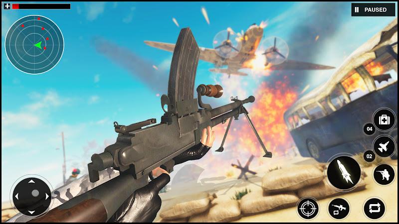 Gunner World War: WW2 Gun Game Capture d'écran 2