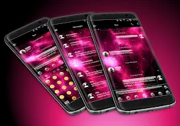 SMS Messages GlassNebula Theme ဖန်သားပြင်ဓာတ်ပုံ 1