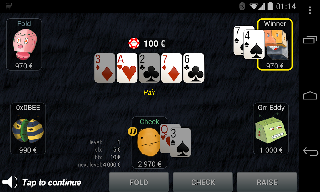 Bots Don't Bluff Offline Poker Скриншот 4
