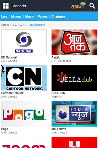 ZengaTV Mobile TV Live TV Ekran Görüntüsü 2