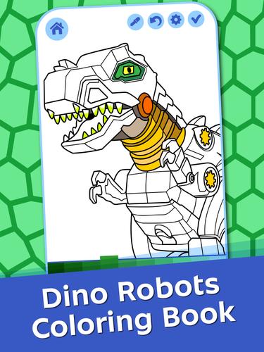 Dino Robots Coloring for Boys Tangkapan skrin 1