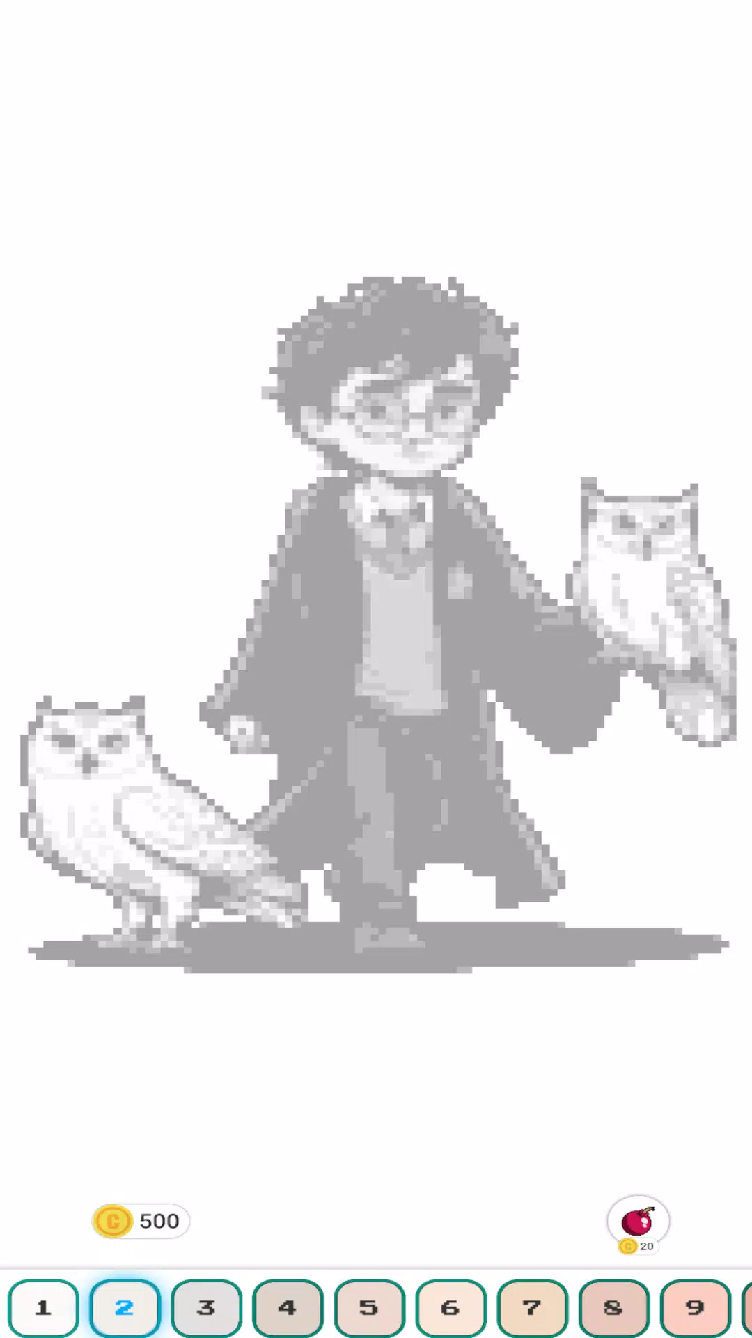 Hogwart Cartoon Pixel Art Screenshot 1