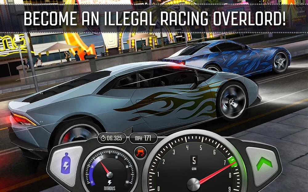 Top Speed: Drag & Fast Racing Mod 스크린샷 4