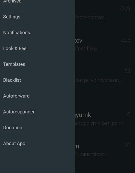 YAATA - SMS/MMS messaging Screenshot 2