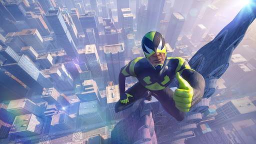 Rope Frog Ninja Hero Car Vegas スクリーンショット 1
