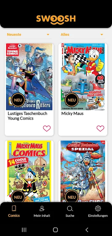 Swoosh Comics ภาพหน้าจอ 1