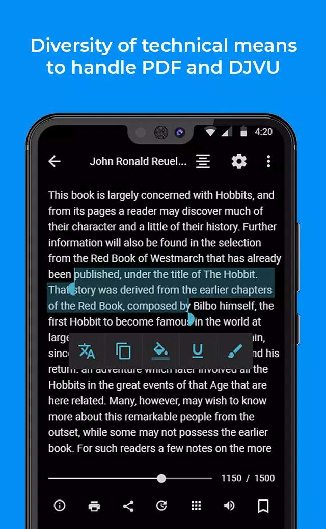 Schermata FullReader 4