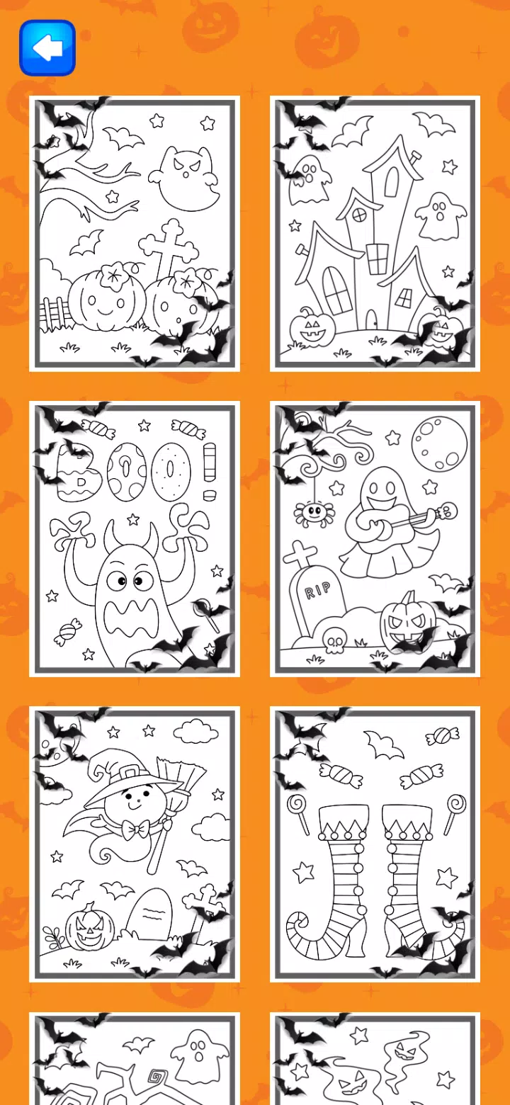 Halloween Coloring Game Ảnh chụp màn hình 2