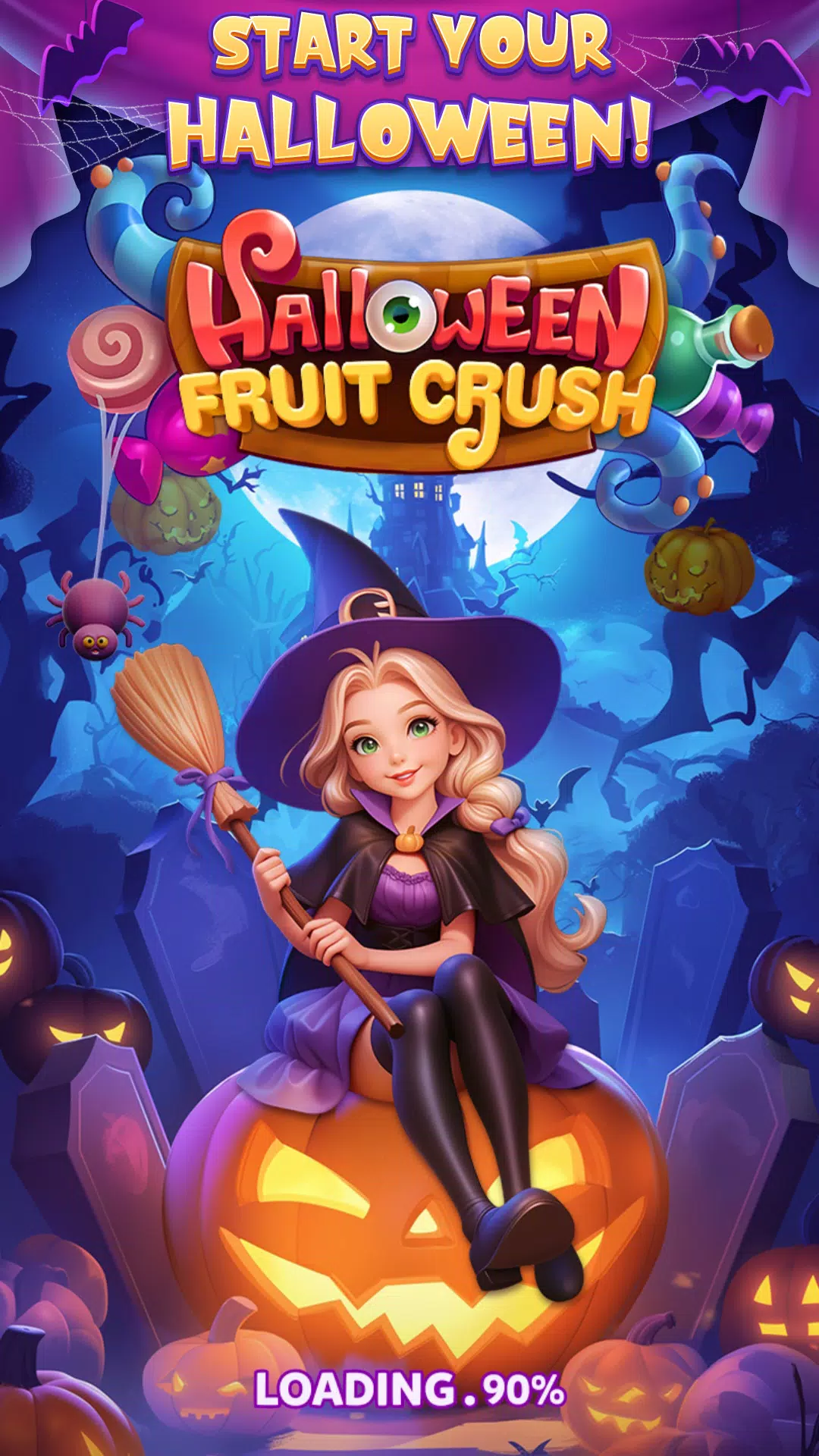 Halloween Fruit Crush Capture d'écran 1