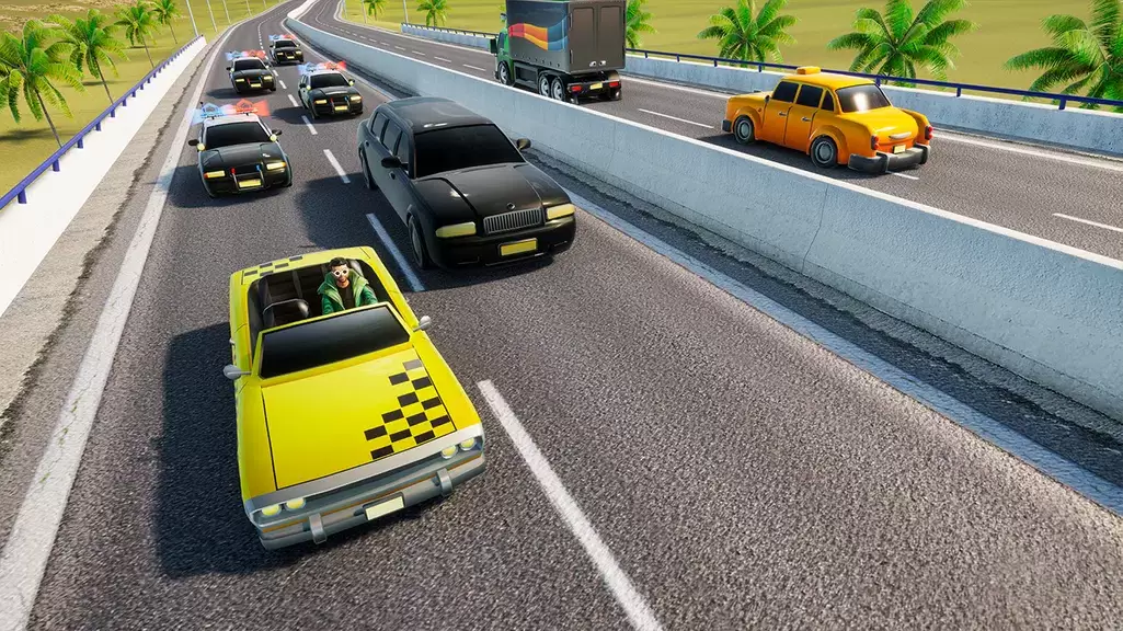 Mini Car Games: Police Chase ဖန်သားပြင်ဓာတ်ပုံ 3