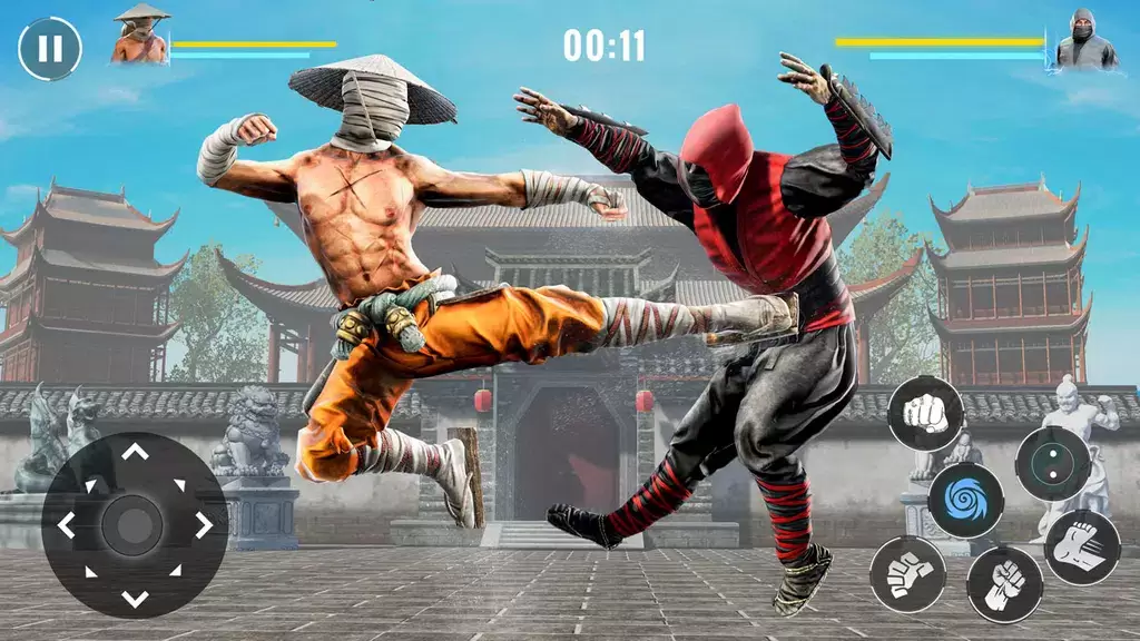 Karate Kung Fu Fighting Game Schermafbeelding 1