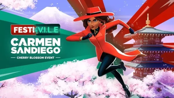Carmen Sandiego celebra il 40 ° anniversario di risoluzione dei crimini al Giappone Cherry Blossom Festival